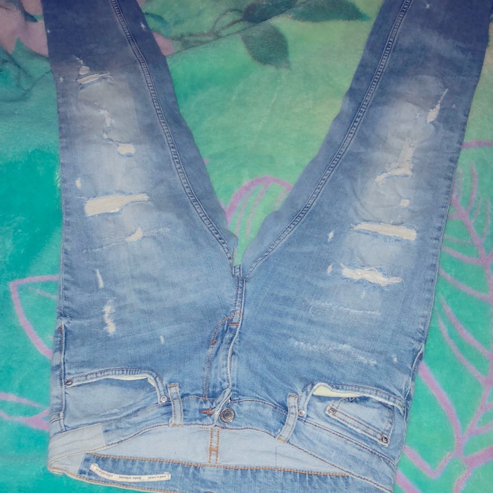 Skinny jeans ripped jeans size 3